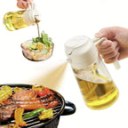 2in1 500ml Plastic Kitchen Oil Sprayer Spray Oil Olive Spray Bottle for Oil Dispenser BBQ Baking Roasting Picnic Kitchen Tool
