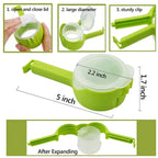 Bag Clips for Food Storage Sealing Clips with Pour Spouts Kitchen Chip Bag Clips Plastic Cap Sealer Clip Kitchen Storage