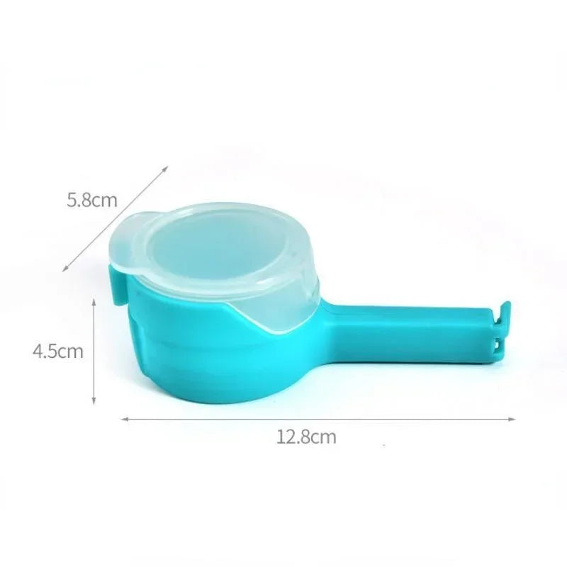 Bag Clips for Food Storage Sealing Clips with Pour Spouts Kitchen Chip Bag Clips Plastic Cap Sealer Clip Kitchen Storage